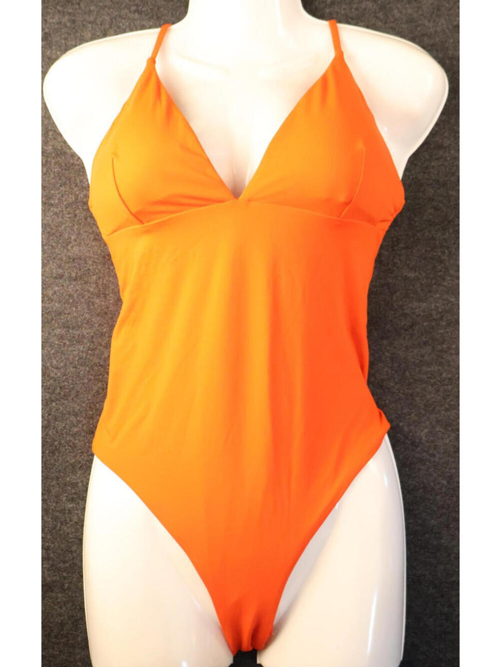 Calia Womens‎ Size 6 Orange Cross Back One Piece Swimsuit NWT